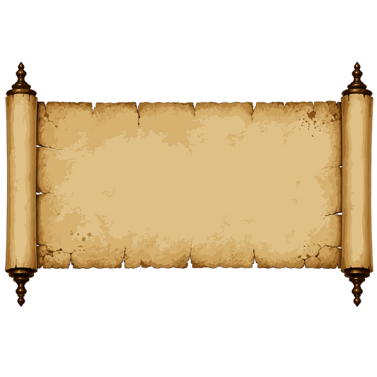 Antique Halloween parchment scroll with aged medieval texture
