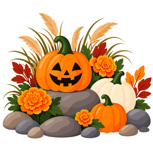 Halloween pumpkin clipart set of 4